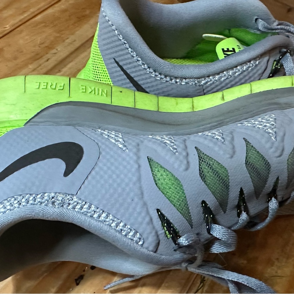 Nike Gray and Lime Green Sneakers - Picture 3 of 3